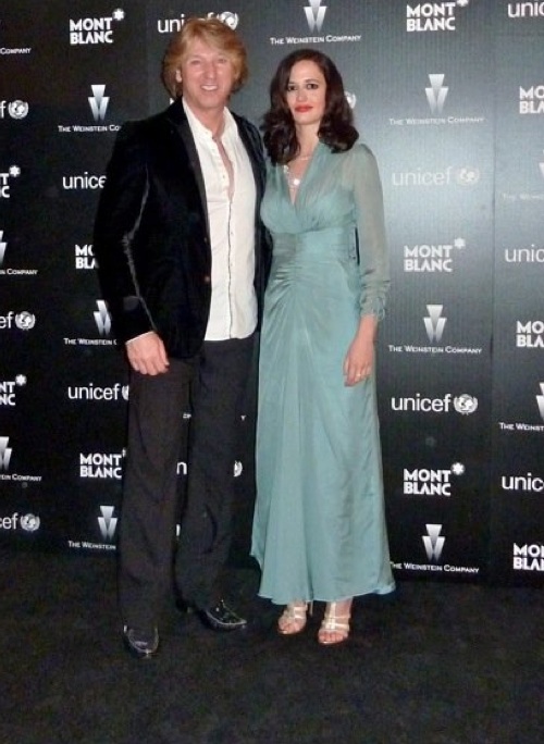 Michael Blakey with Eva Green (James Bond girl) at Unicef