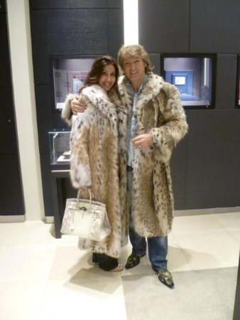 Sasha Blakey and Michael Blakey at the Rodeo Drive Snow Party hosted by Montblanc.