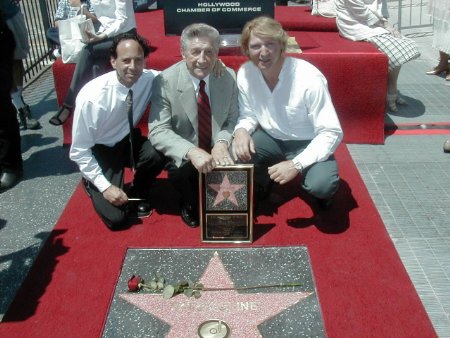 Getting a star on the Hollywood Walk of Fame. L to R, Paul Ring, Charlie Dick and Michael Blakey