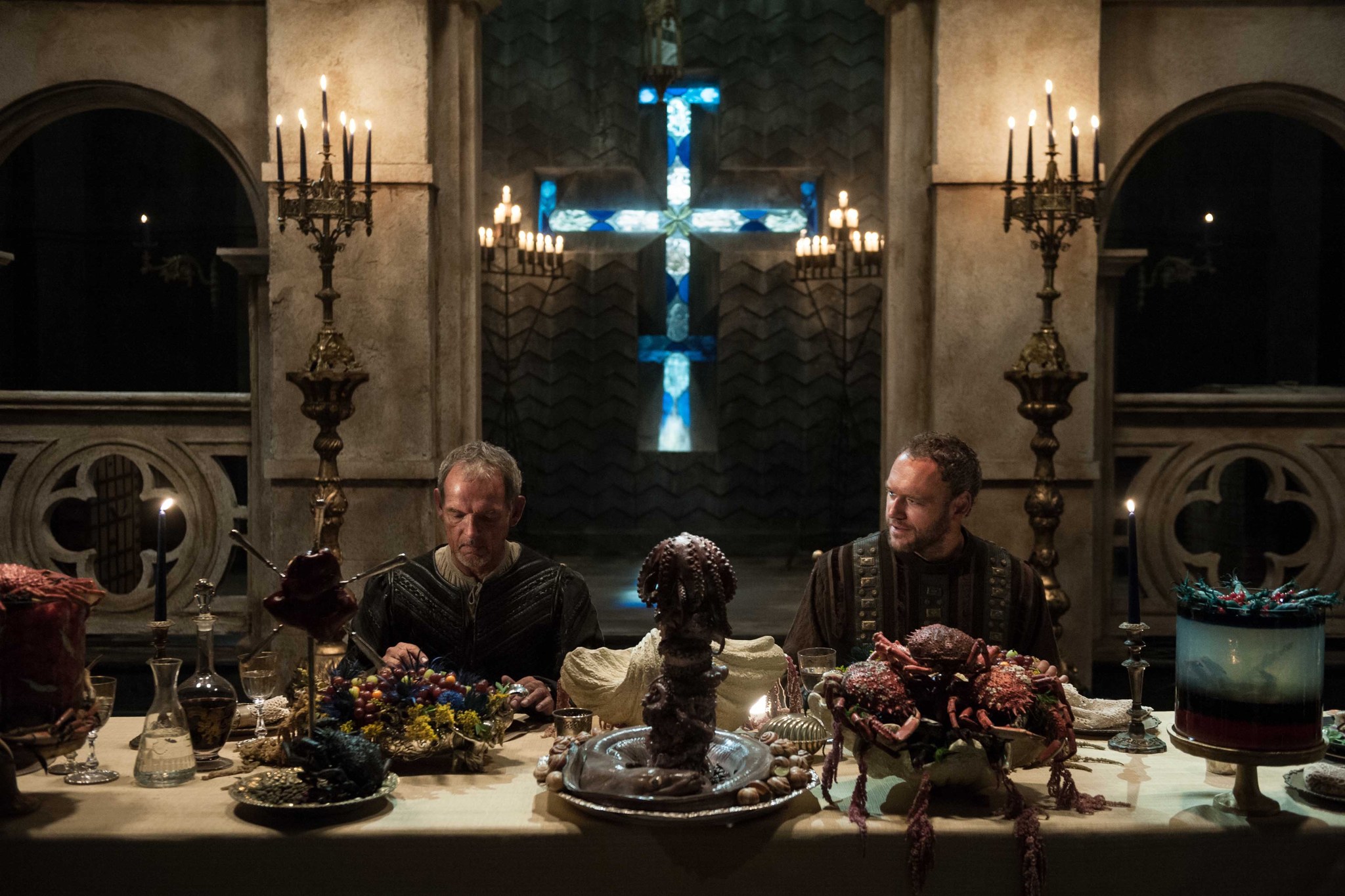 Still of David Schofield and Elliot Cowan in Da Vinci's Demons (2013)