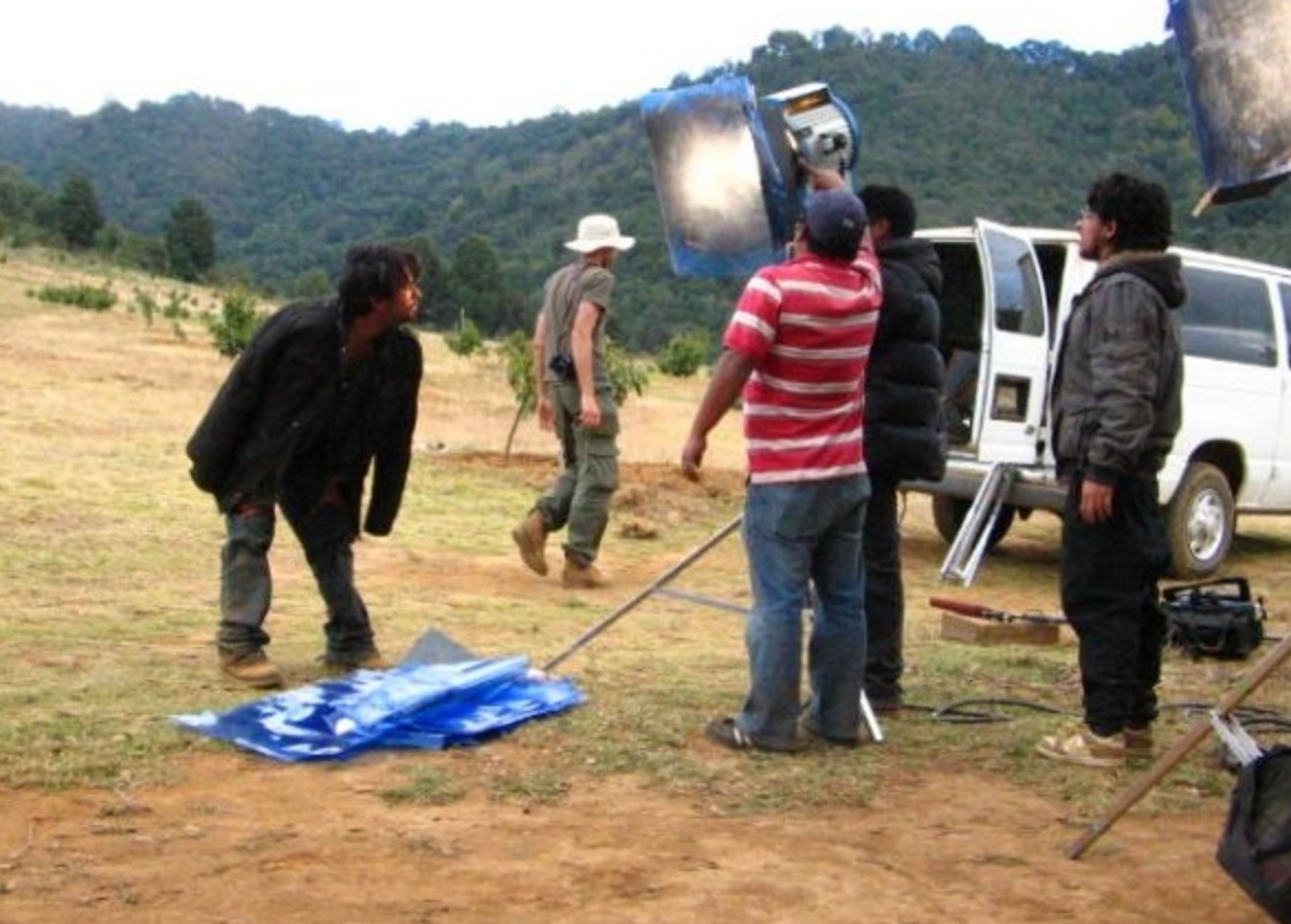 Luis Rosales filming Canacucho