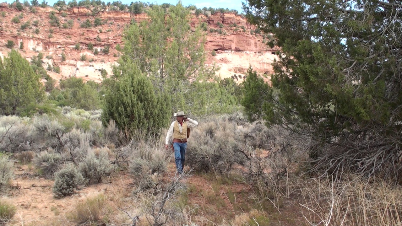 Bob Terry in a scene from the Western TV Series Sundown. Photo taken during filming in Kanab Utah.