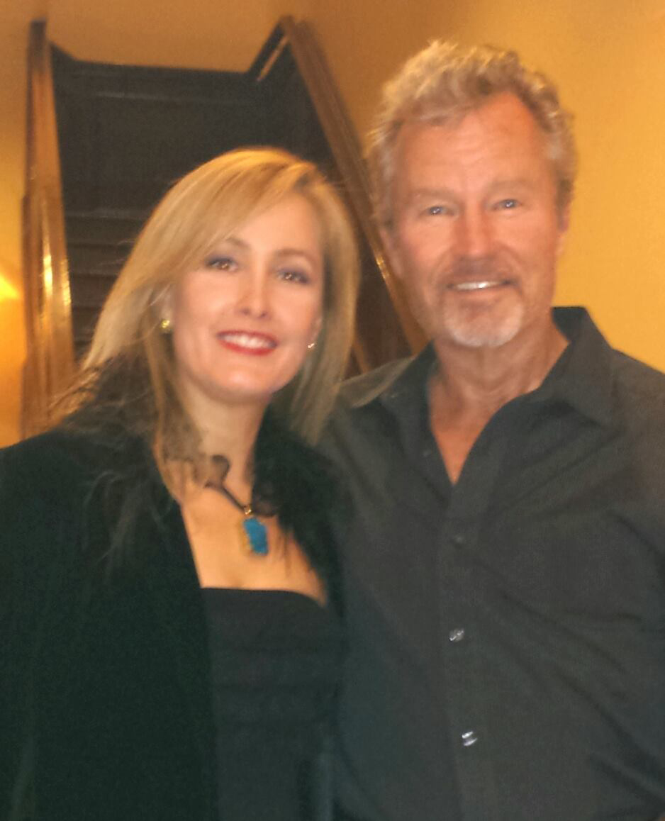 Cali with John Savage (The Deer Hunter, The Godfather & Thin Red Line) @ Sue Wong's Fashion reveal. Hollywood, CA 2015