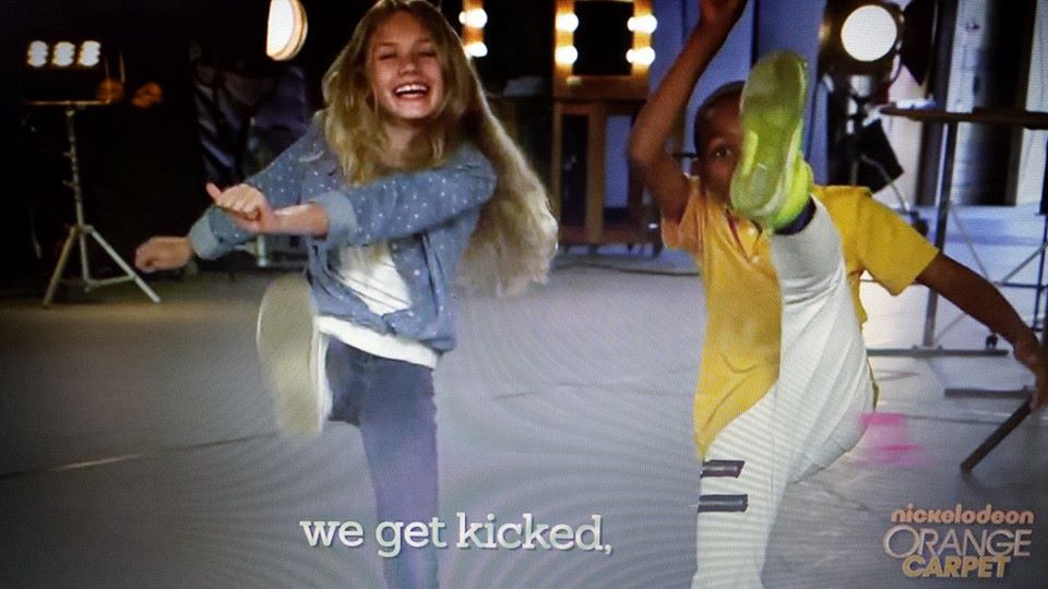 Ashlen in a Nickelodeon commercial for the movie 
