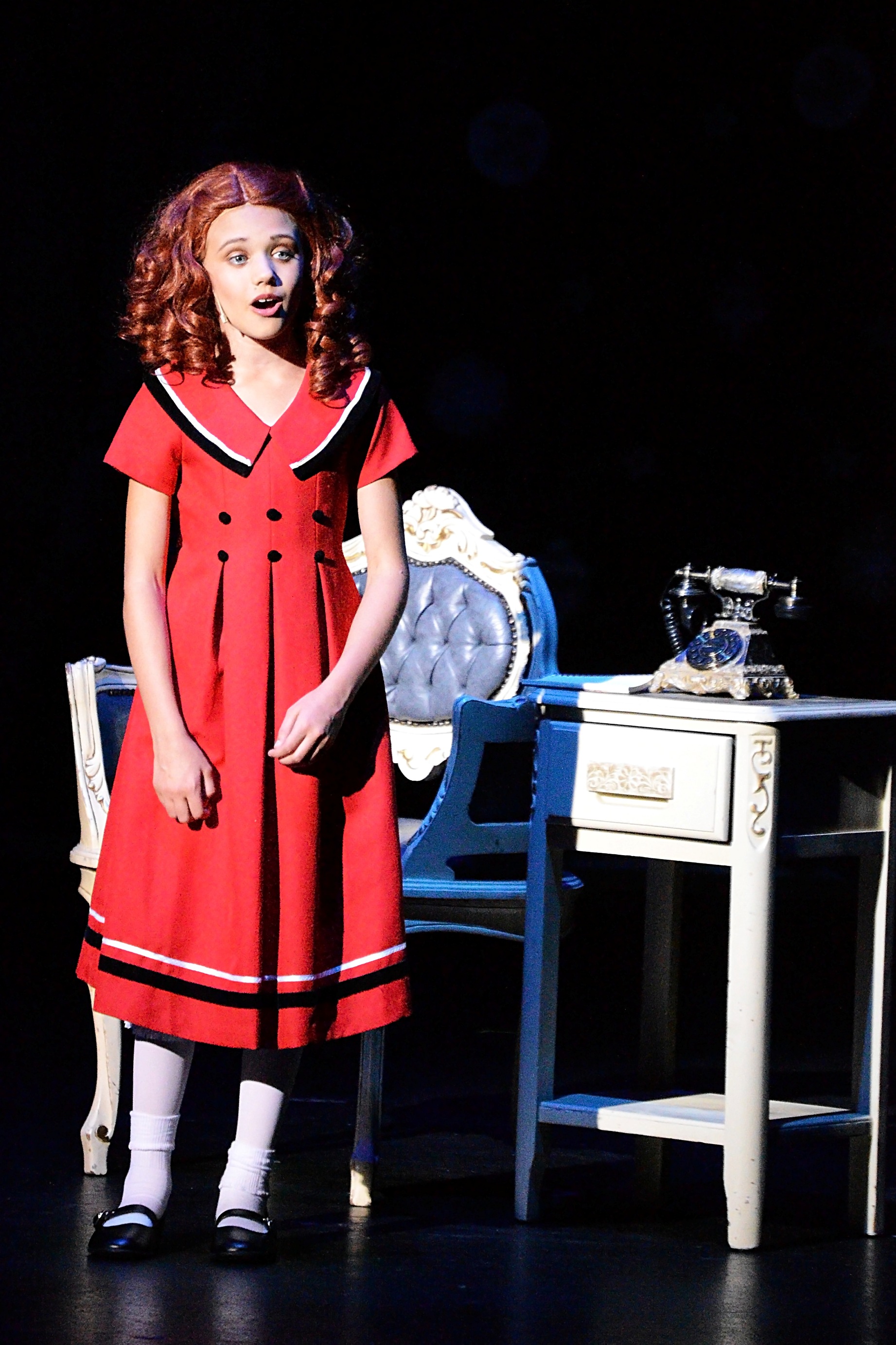Ashlen starring as Annie with Ivy Players in August 2014