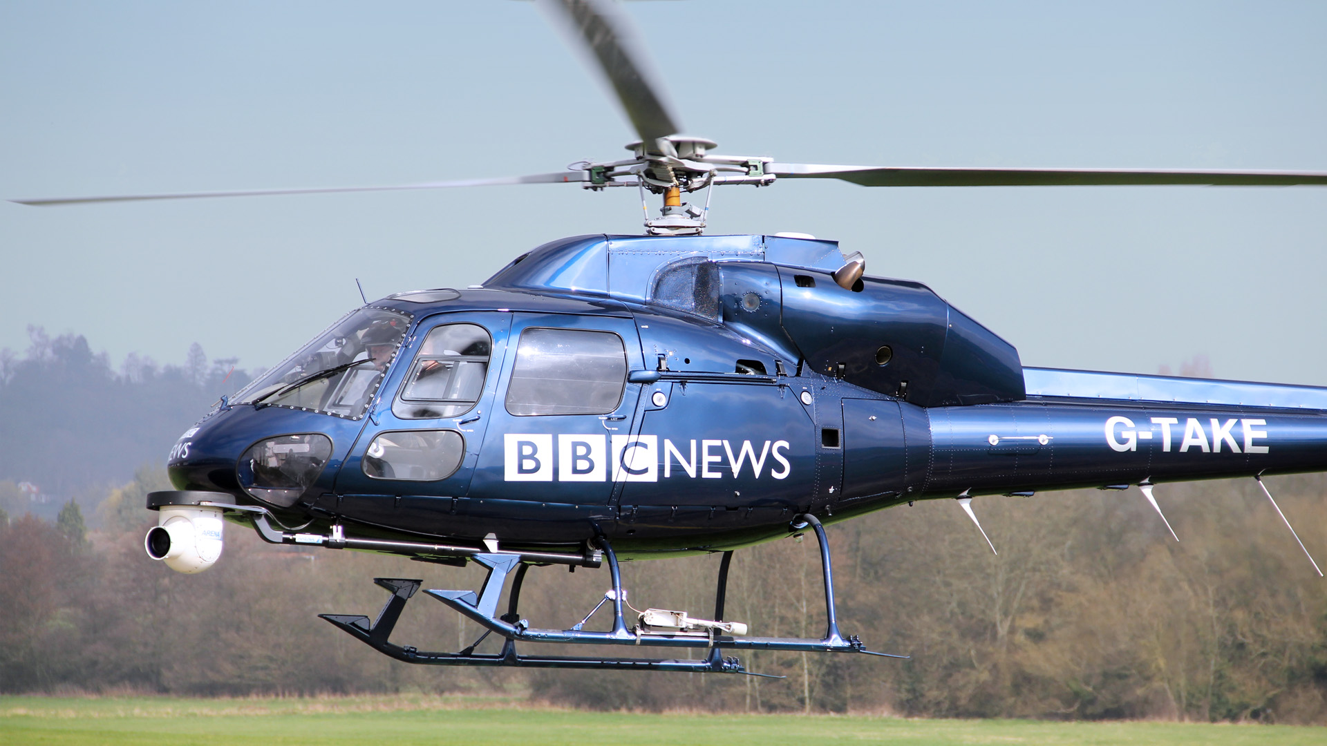 BBC News helicopter owned and operated by Arena Aviation