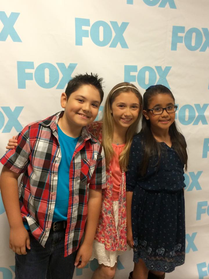 Lauren, Angela, and Mason at FOX studios for an interview