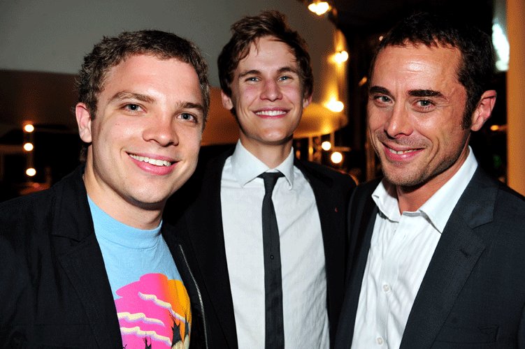 Director Julian Shaw with Rhys Wakefield and Marcus Graham, Inside Film Awards, Queensland.