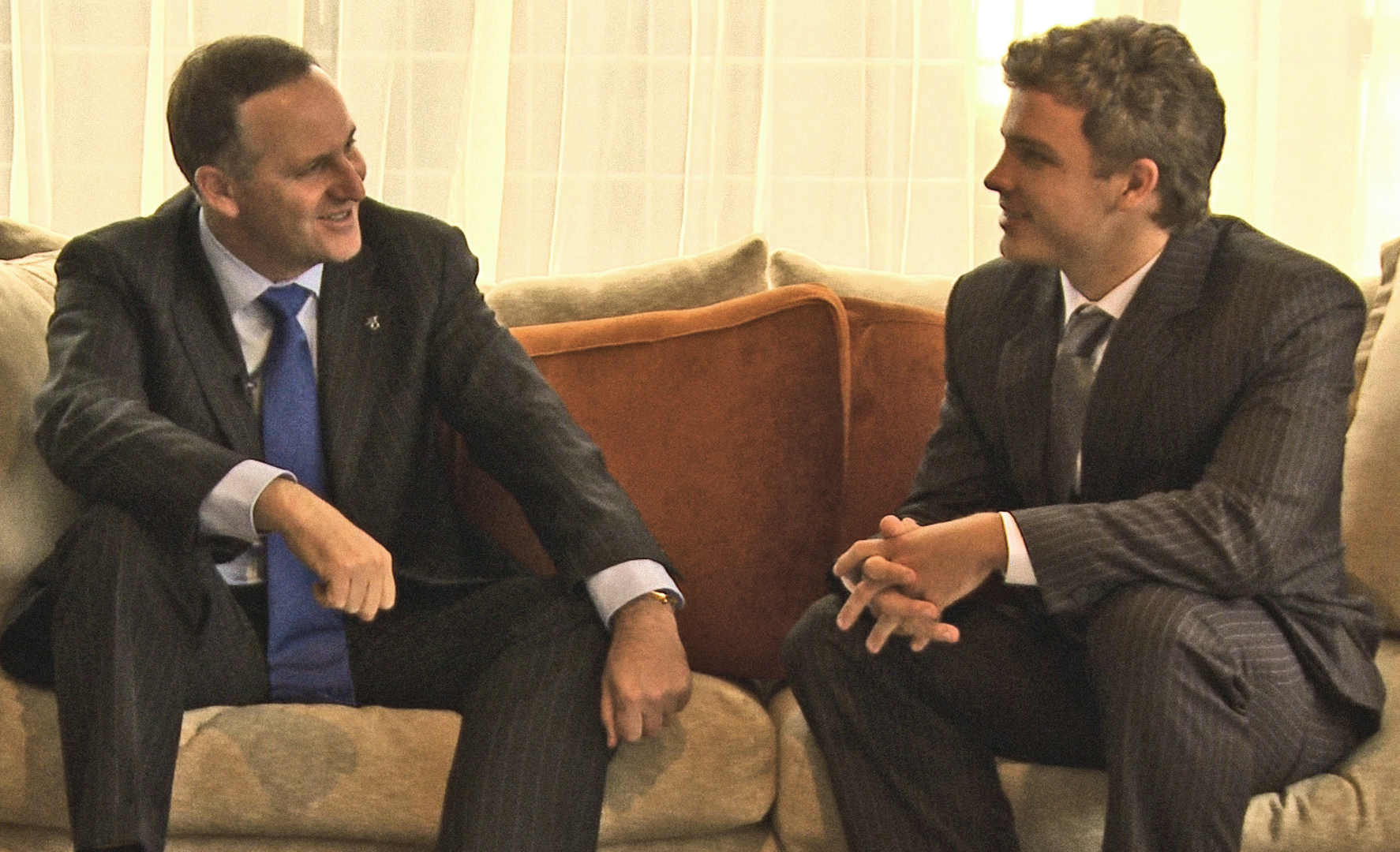 Julian Shaw interviews New Zealand Prime Minister John Key for 'Cup of Dreams.'