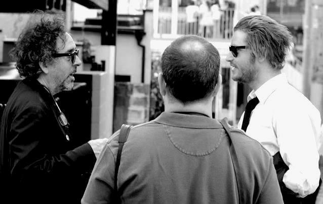 Tim Burton and Emilio Insolera having some talks in Tokyo, Japan