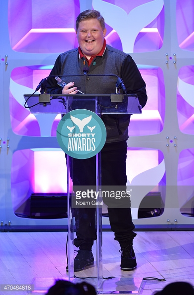 Brandon Bowen accepts a Shorty Award during The 7th Annual Shorty Awards on April 2015