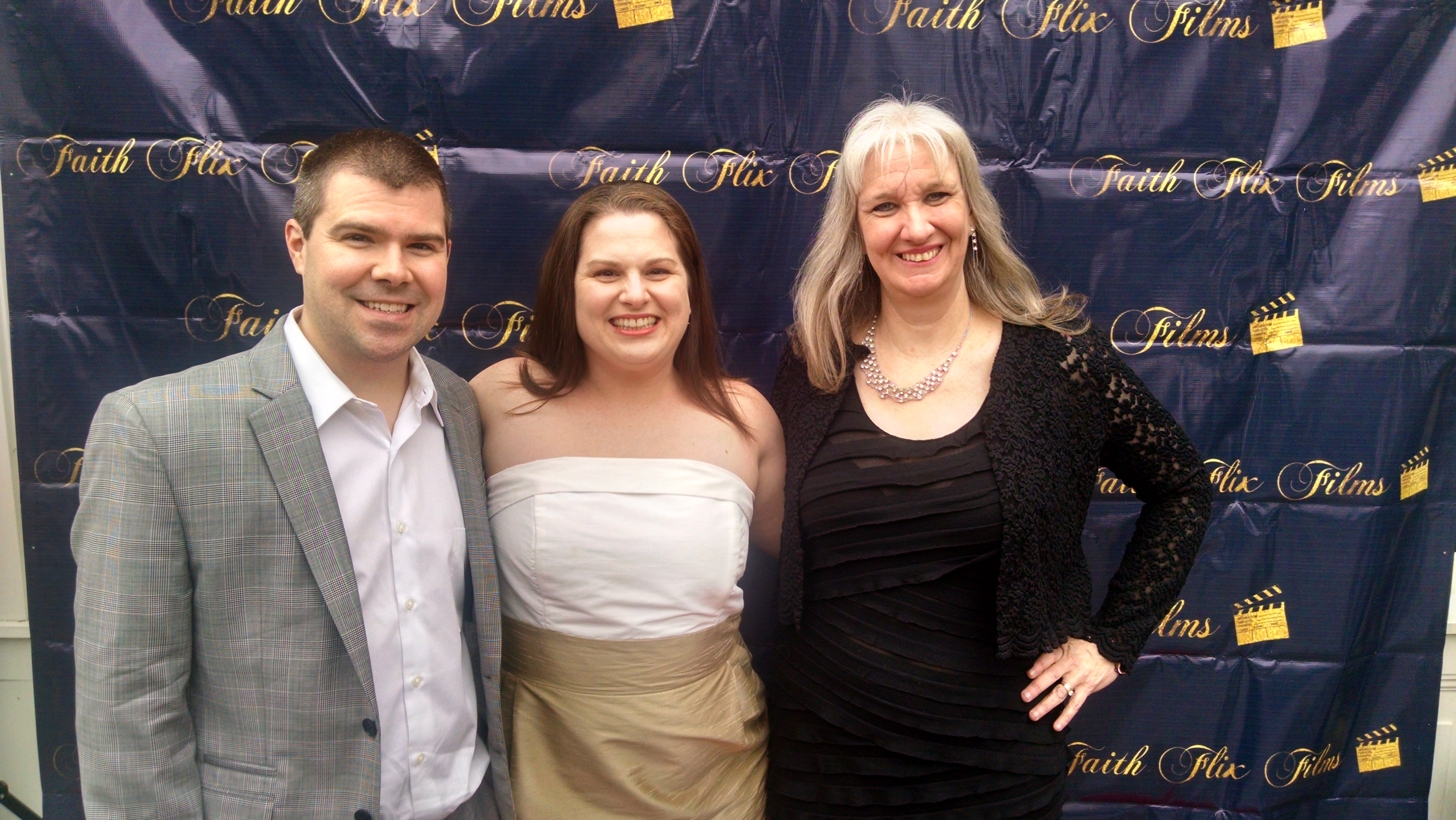 Loran Bolding and Husband Joshua Bolding with filmmaker and director Sharon Wilharm at the Providence Red Carpet Premier.