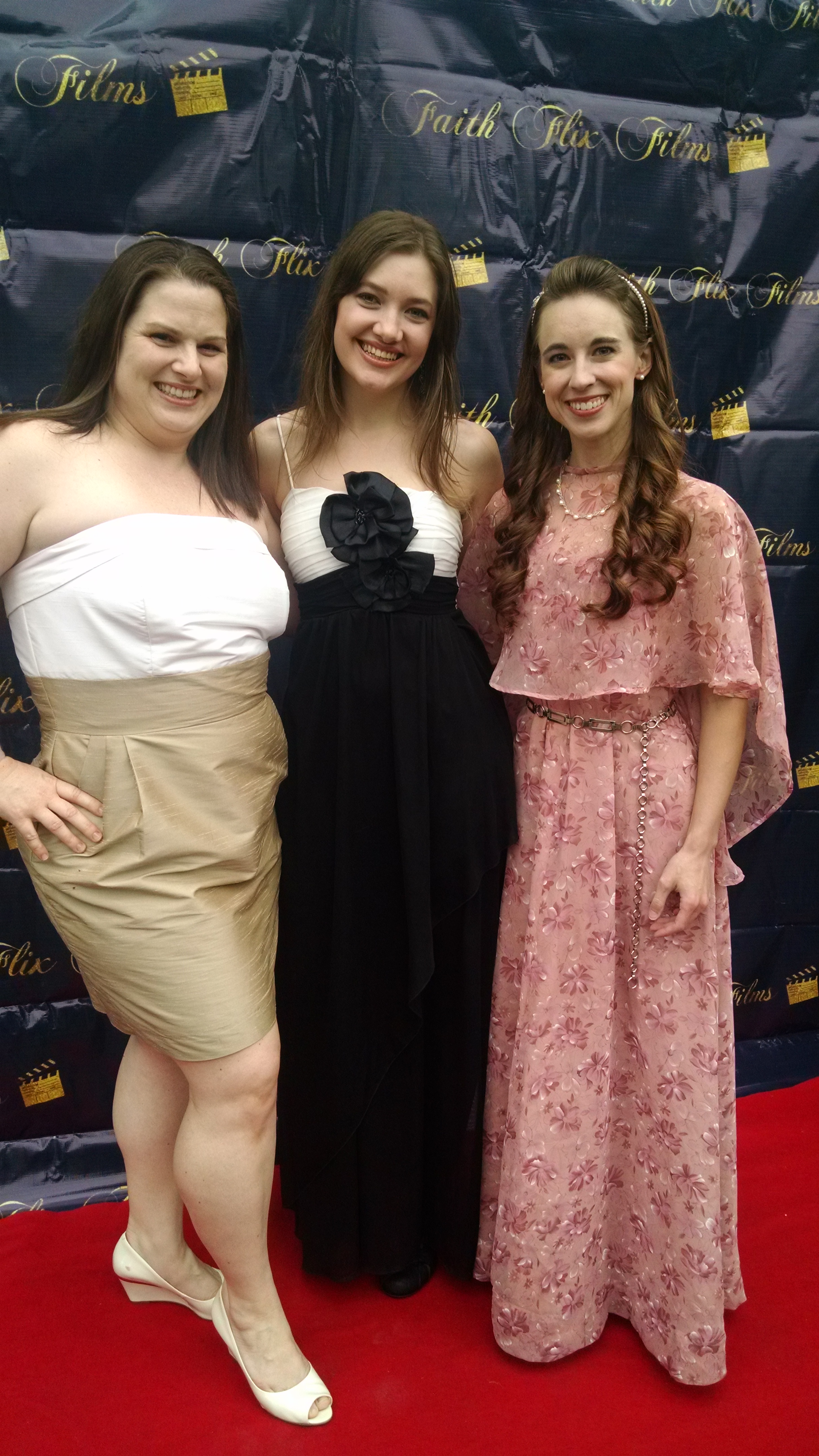 Loran Bolding left Rebekah Cook middle and Stacey Bradshaw right at the Providence Red Carpet Premier