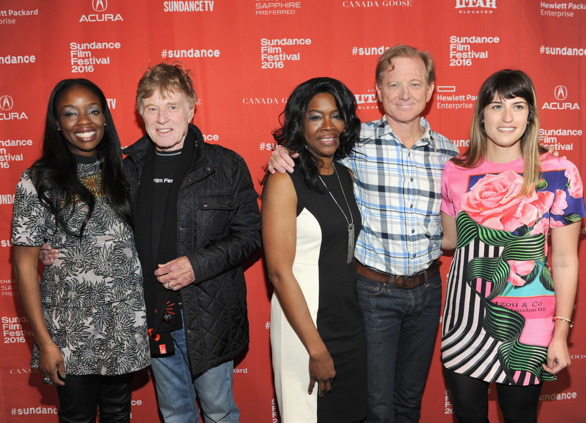 Robert Redford, Nadine Burke, James Redford and Dana Schwartz