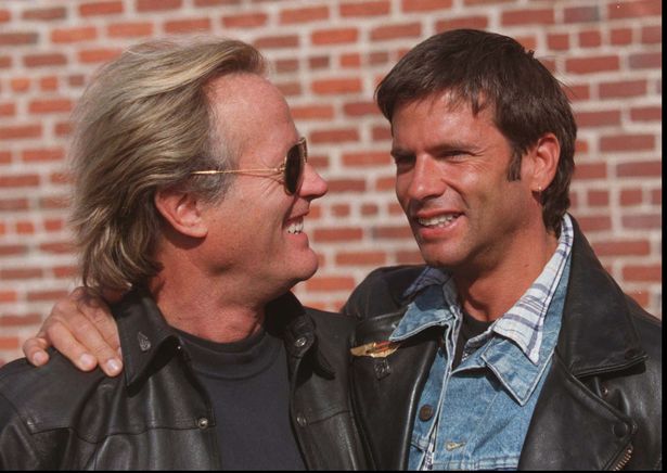 Lorenzo Lamas and Peter Fonda attend The Love Ride