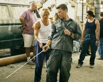 MICHAEL WORTH WORKING AS FIGHT CHOREOGRAPHER WITH JACKIE CHAN'S STUNT TEAM