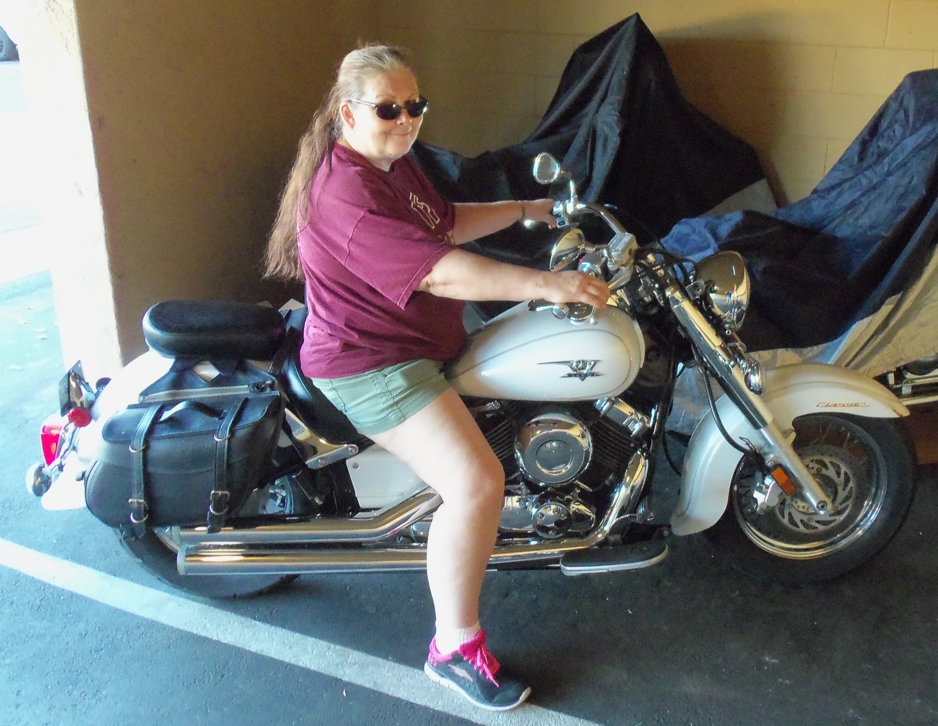 On my V Star 650.Vance and Hines pipes maker her sound just like a Harley, but she's my baby, and I love her!