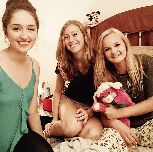 Lydia McElderry on set of Seeking Solace with Reagan Seyer and Aly Tricarico
