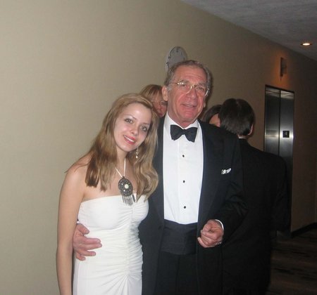 Julianne Michelle and Sydney Pollack at the UNCA Dinner/Gala 2004.