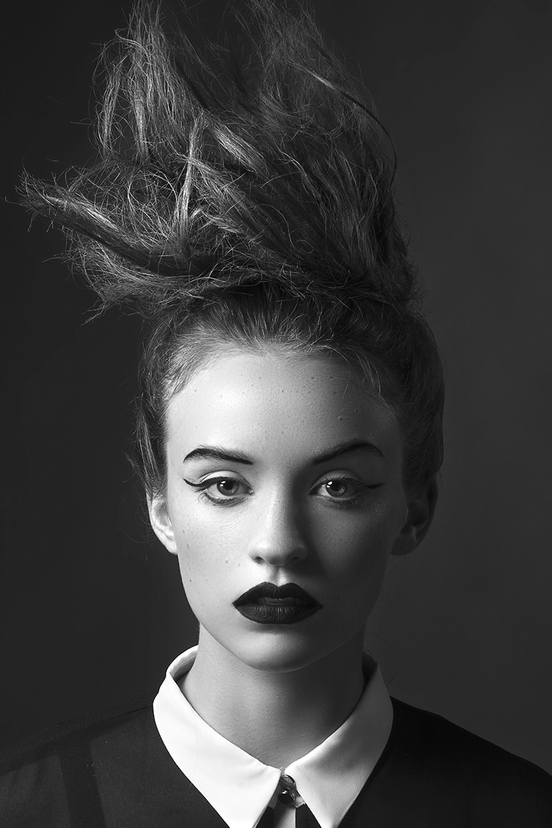 Geometric with makeup by Amanda Marsala and hair by Nico Merritt