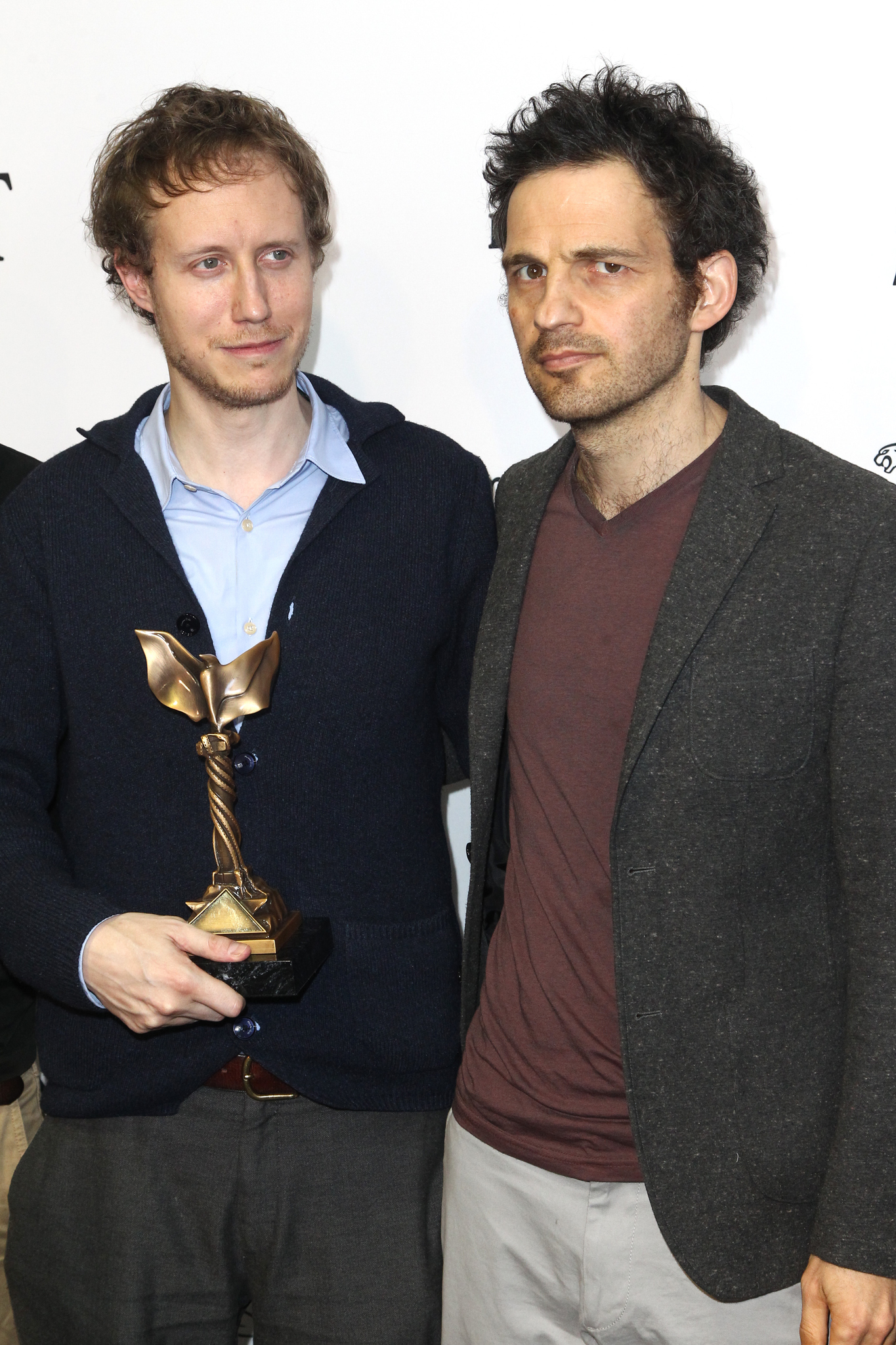 László Nemes and Géza Röhrig at event of 31st Film Independent Spirit Awards (2016)