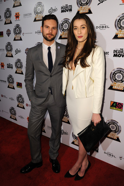 Matthew Hearon-Smith (L) and Ashley Hearon-Smith arrive at the 6th Annual Guild Of Music Supervisors Awards at The Theatre at Ace Hotel Downtown LA on January 21, 2016 in Los Angeles, California. Jan. 20, 2016