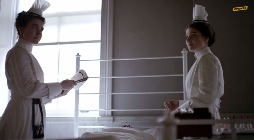 Caitlin Johnston and Eve Hewson in The Knick