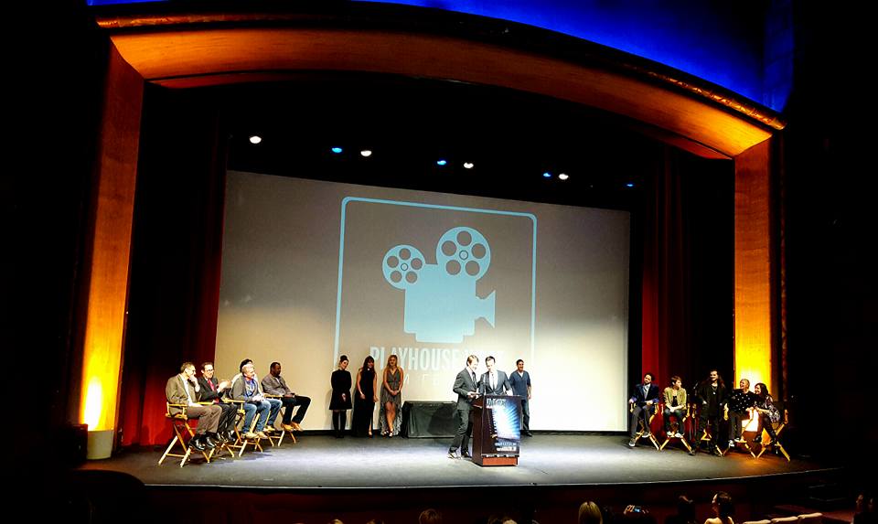 At the 19th Annual Playhouse West Film Festival with Scott Trost and Matthew Stevens accepting the 