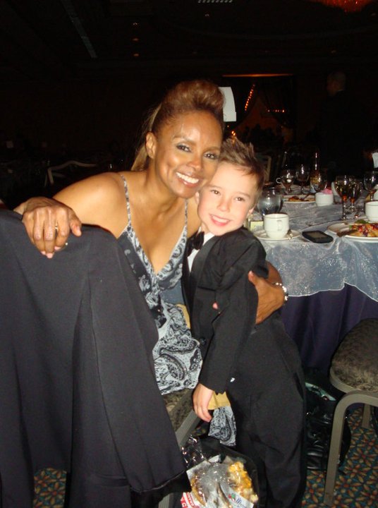 With Debbi Morgan at the Daytime Emmy Awards
