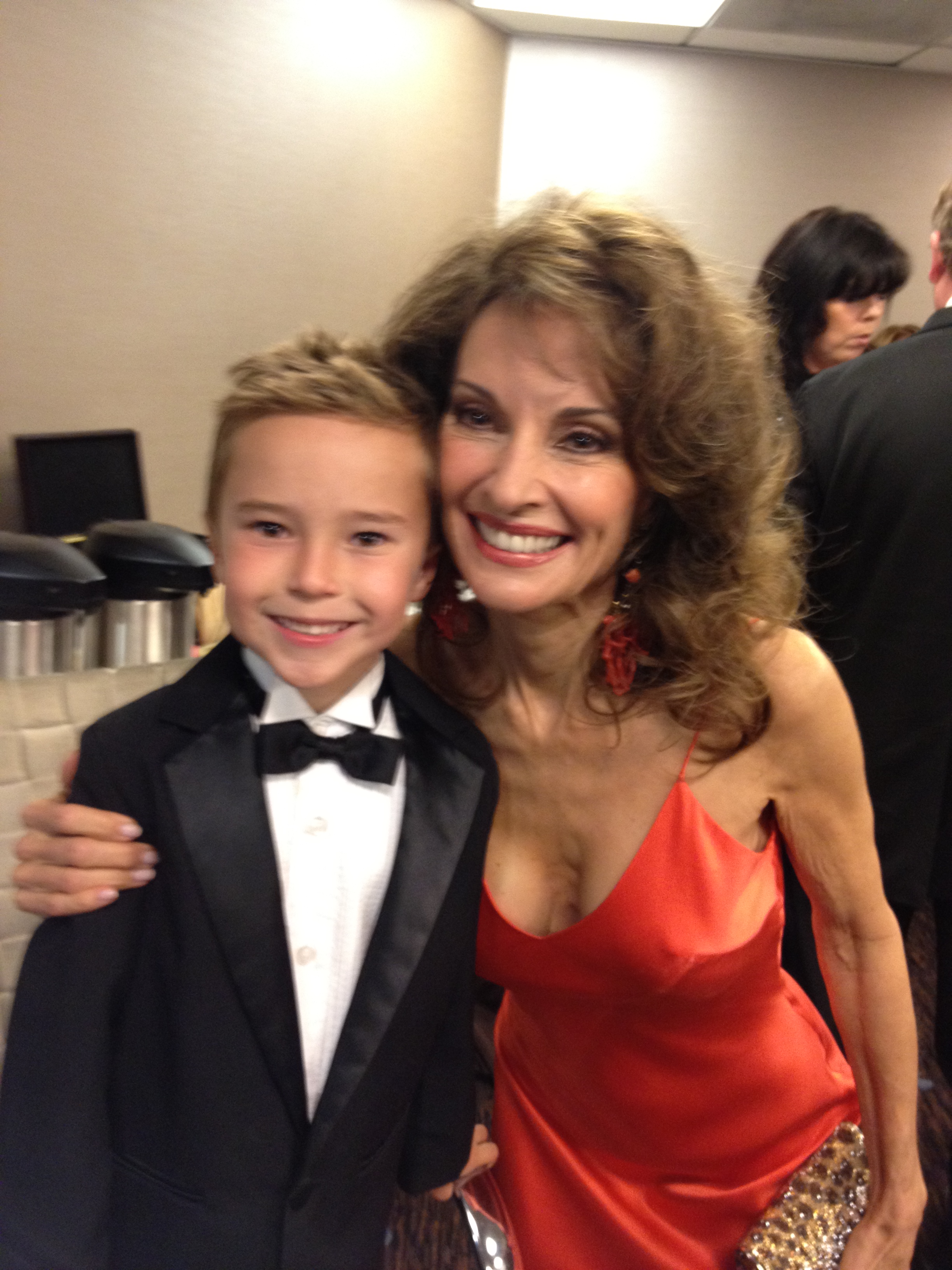 With Susan Lucci at the Daytime Emmy Awards