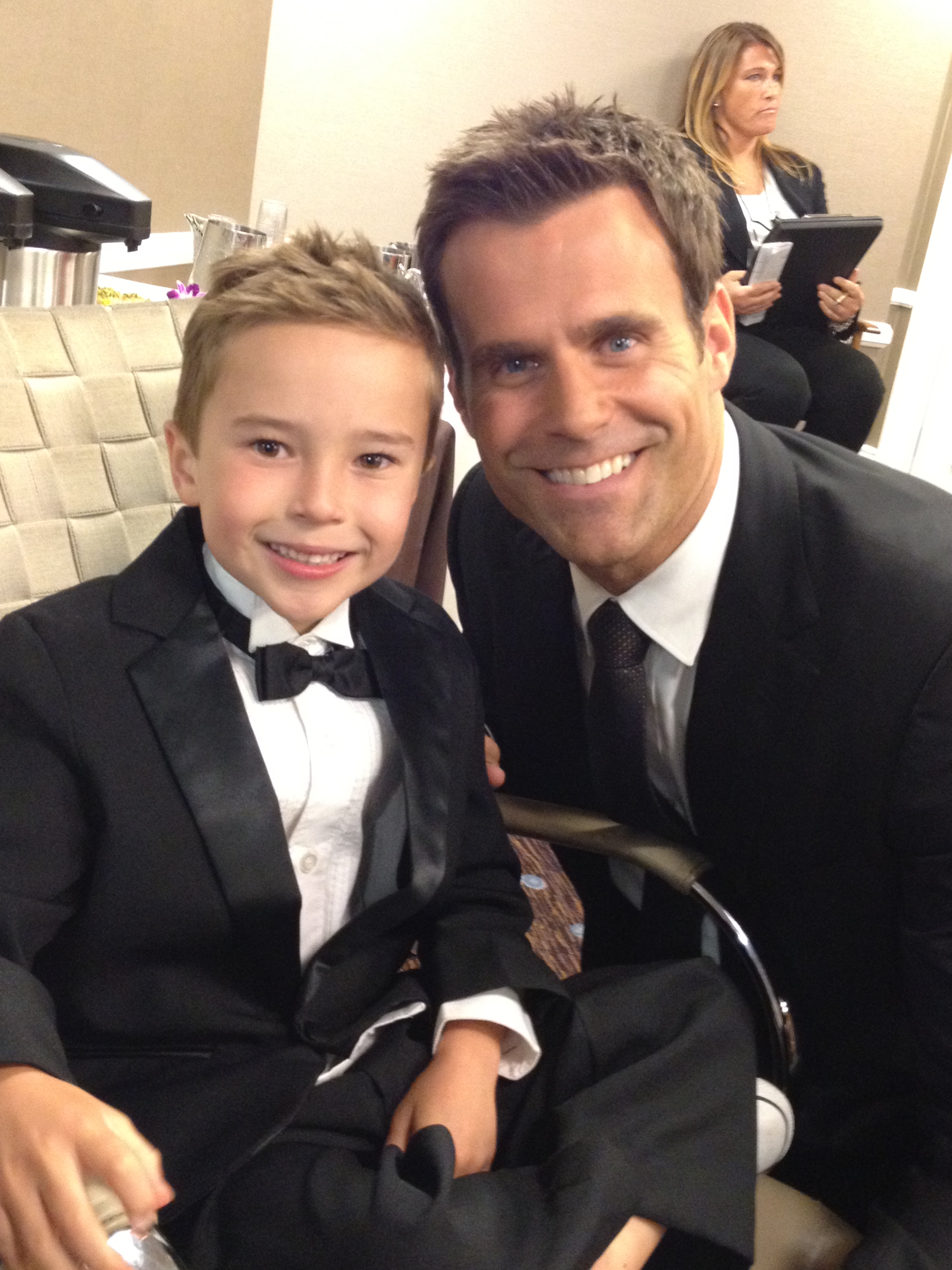 With Cameron Mathison at the Daytime Emmy Awards