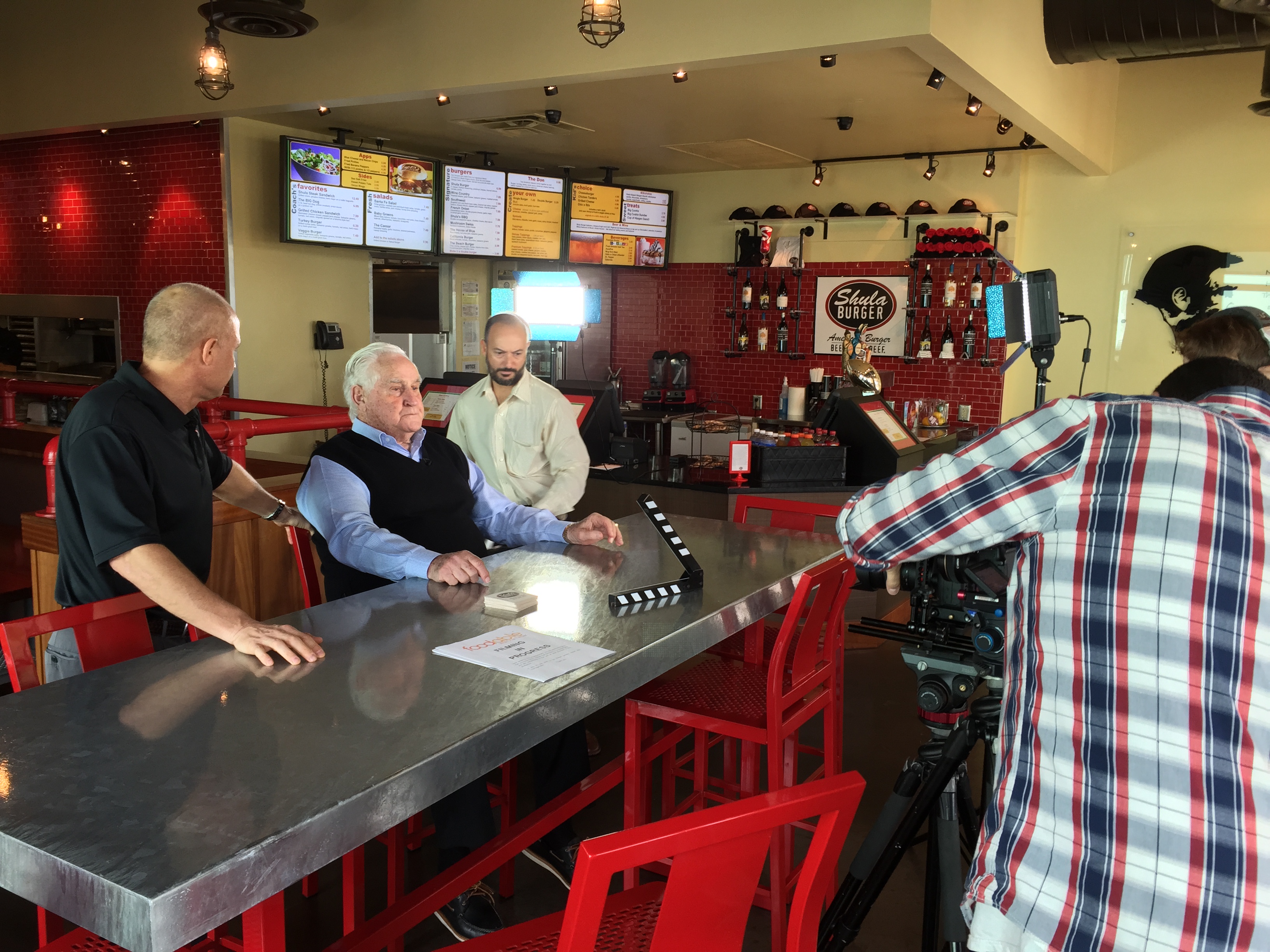 BTS of Fast Casual Nation - yes that is Don Shula