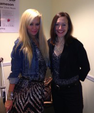 Hope Tarr with Jenna Jameson at Barnes & Noble, Fifth Avenue, NYC, October 2013.