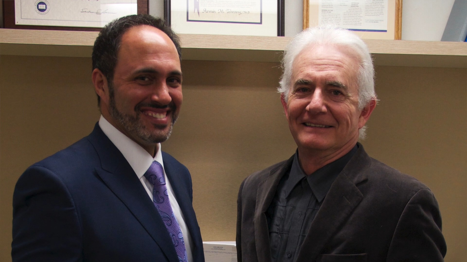 Dr. Armin Tehrany and Richard Kline