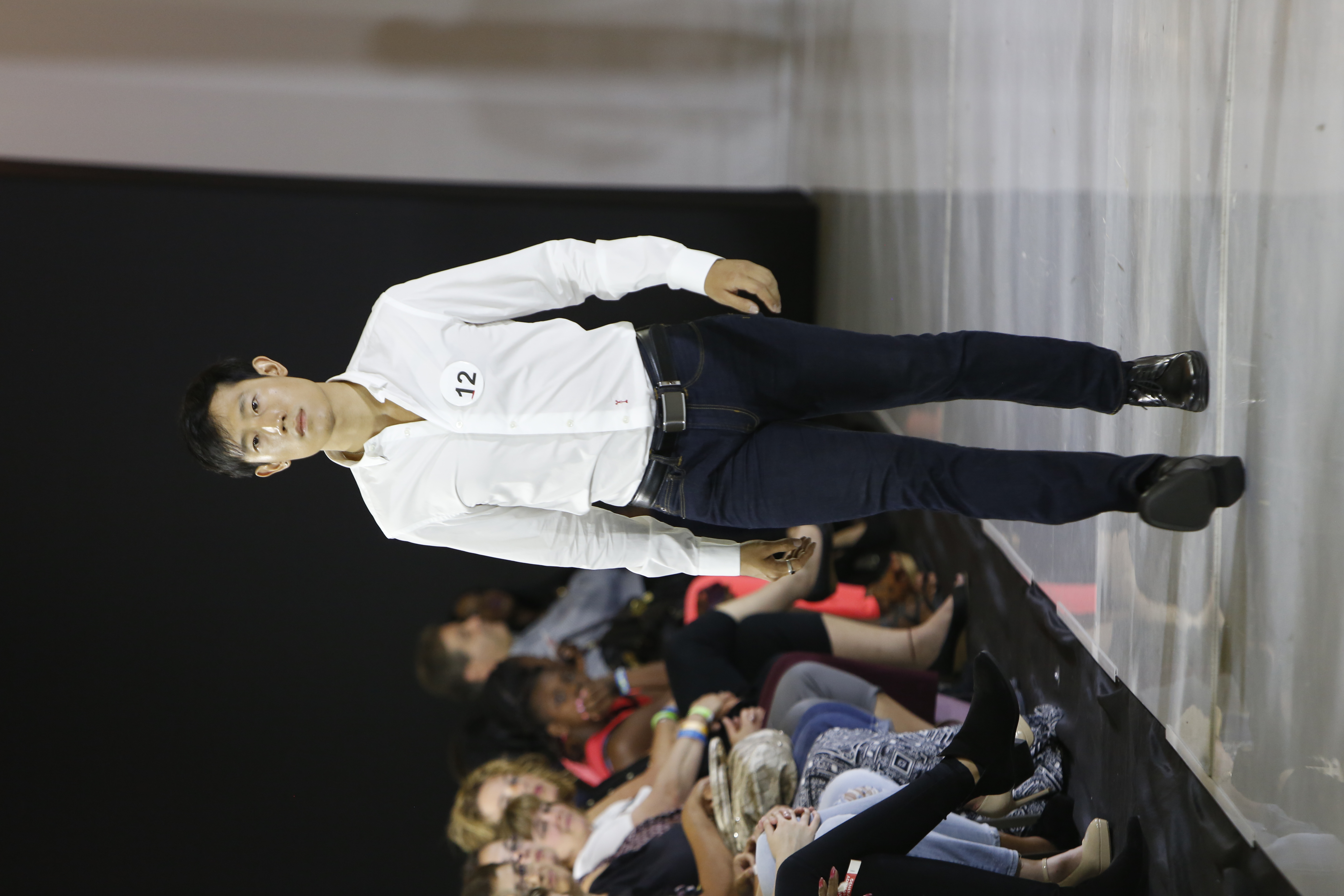 PLITZS Fashion Model of the Year Competition Blue Jean White Top Walk - Won Finalist and invited to walk during New York Fashion Week 2015 September