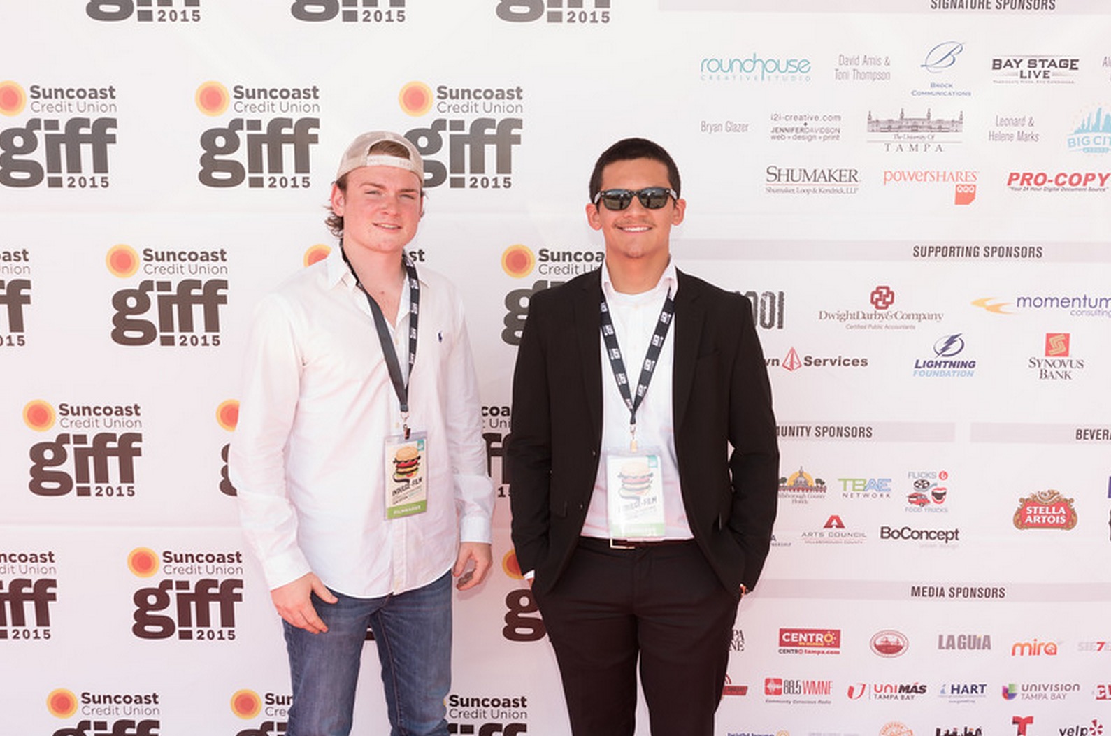 Mitchell Kenneth Perera and James Biggins at the Gasparilla International Film Festival