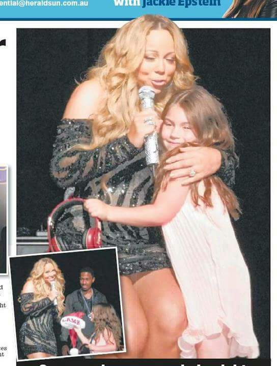 The story of the the two Mariah's meeting was featured in Melbourne's Herald Sun and made headlines worldwide.
