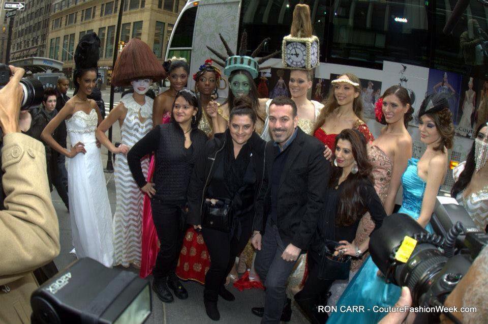 Couture Fashion Week - Bus Tour in New York City. Working with Lancome National Makeup Artist Tarek Abbass