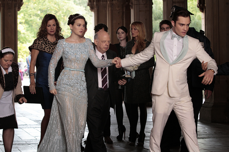 Still of Wallace Shawn, Michelle Trachtenberg, Margaret Colin, Blake Lively, Leighton Meester, Chace Crawford, Ed Westwick and Zuzanna Szadkowski in Liezuvautoja (2007)