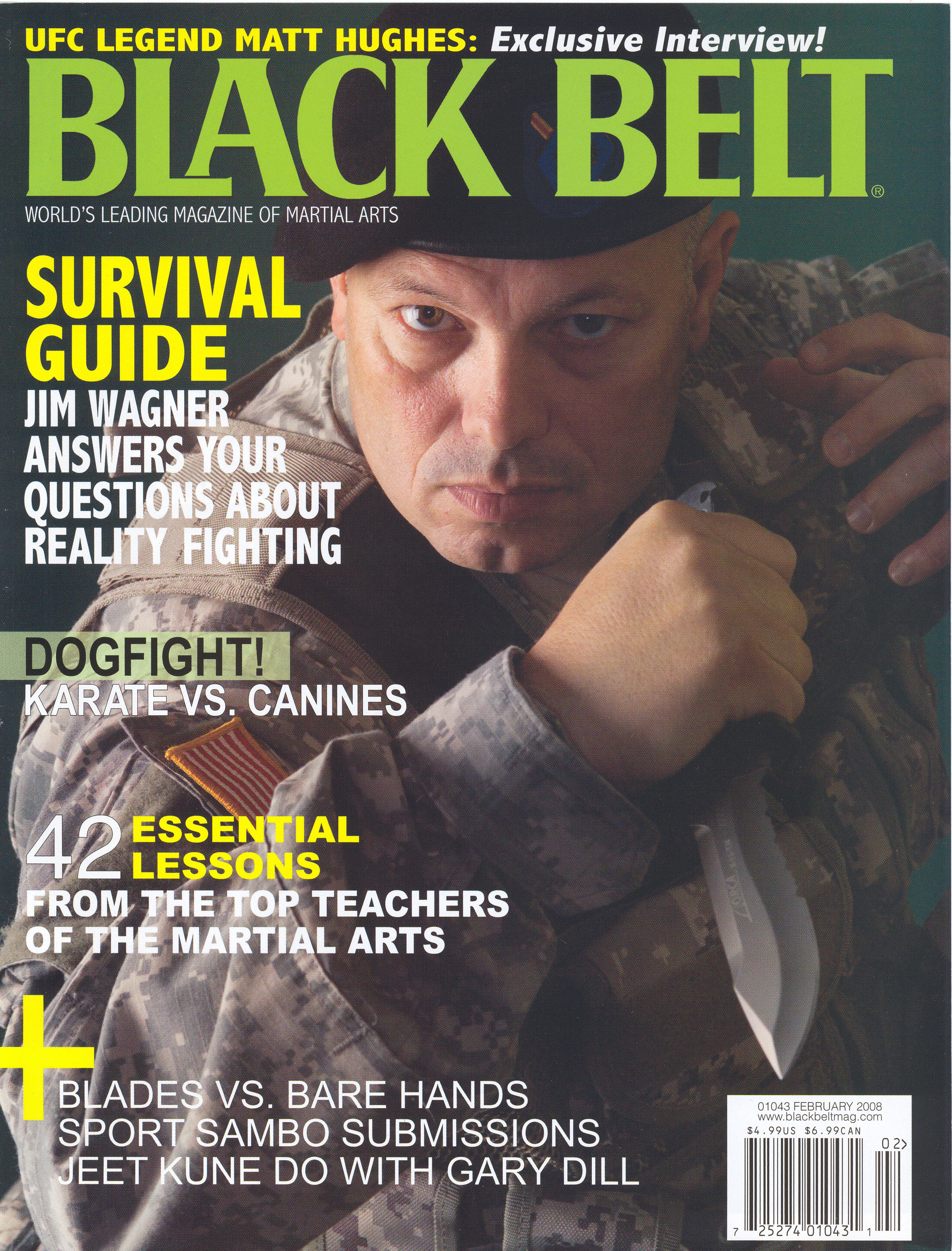Jim Wagner is one of the top martial arts instructor in the world, and is a former counterterrorist, soldier, police officer, SWAT officer, diplomatic bodyguard, and jailer. This is the second time he has appeared on the cover of Black Belt magazine.