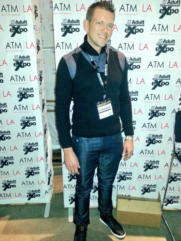 AVN Expo 2014 Las Vegas Jamie Stone attending the PORN EXPO at his agency's booth, ATMLA.