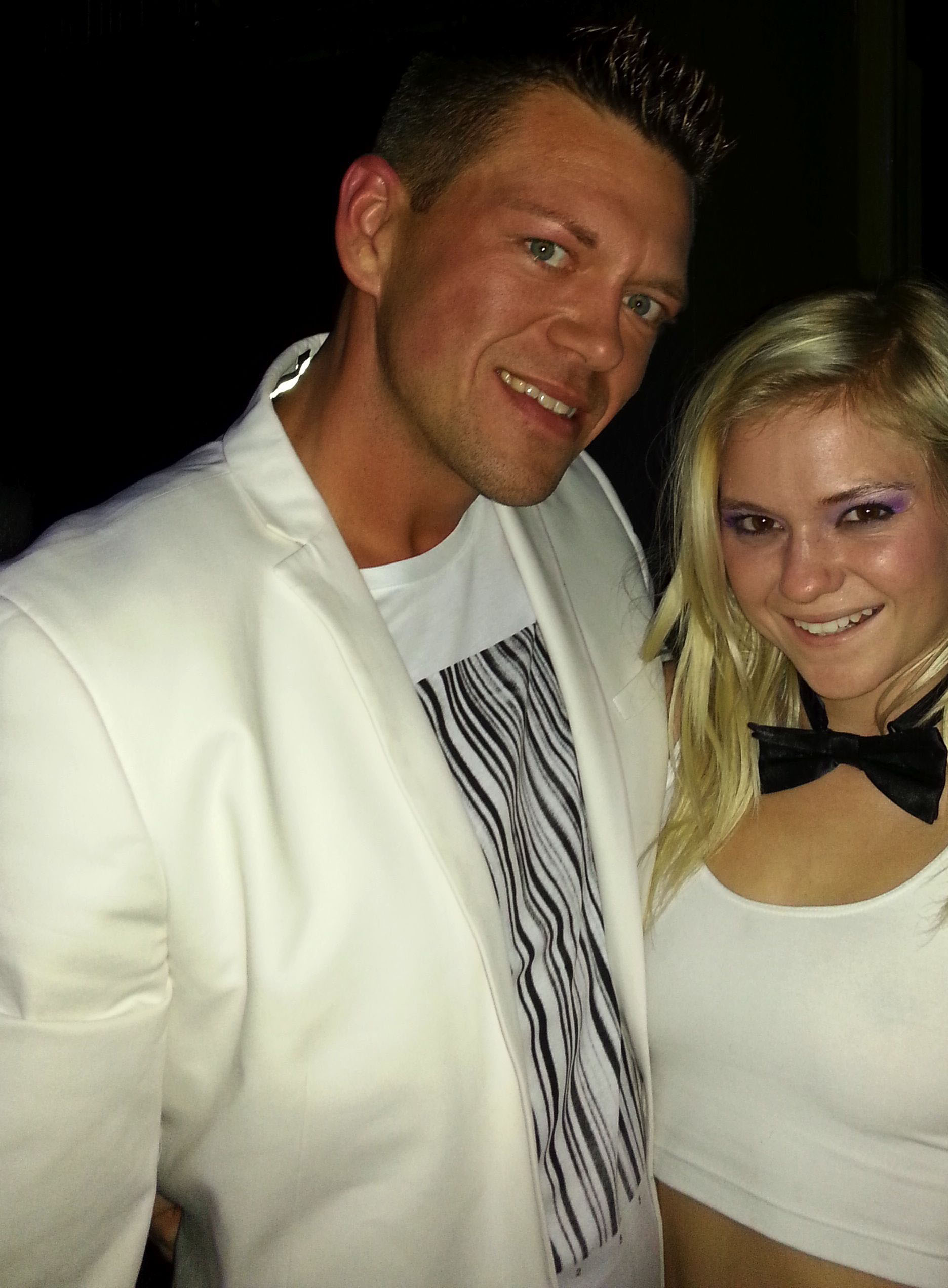 AVN Awards 2014 White Party in Las Vegas. This is a pic of Jamie Stone and Chloe Foster at the party.