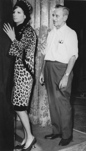 Barbra Streisand With director William Wyler c.1968