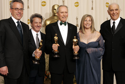 Clint Eastwood, Dustin Hoffman, Barbra Streisand, Tom Rosenberg and Albert S. Ruddy