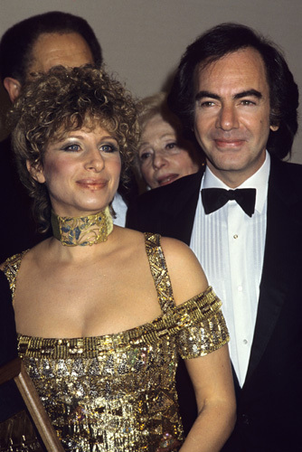 Barbra Streisand and Neil Diamond circa 1980s