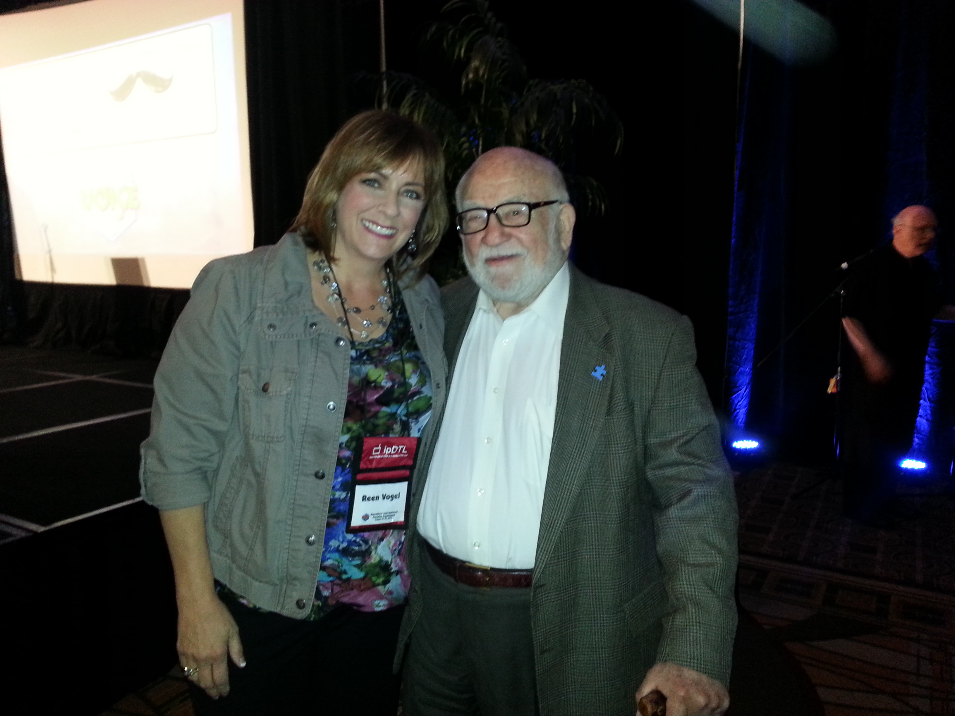 Getting to meet Ed Asner at VOICE 2014 in Los Angeles.