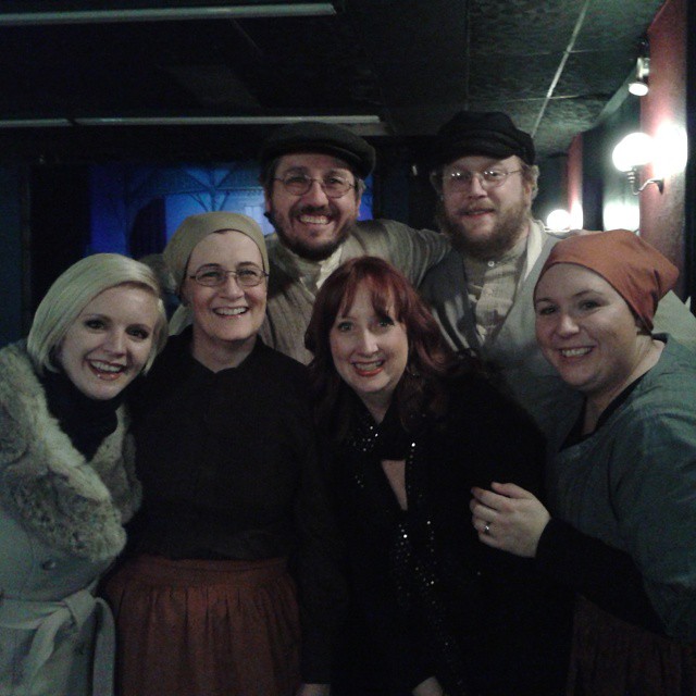 (top-right) Playing a Pa Pa in FIDDLER ON THE ROOF, Music Box, Swoyersville, PA in 2015. It's my real beard, but not my real color.