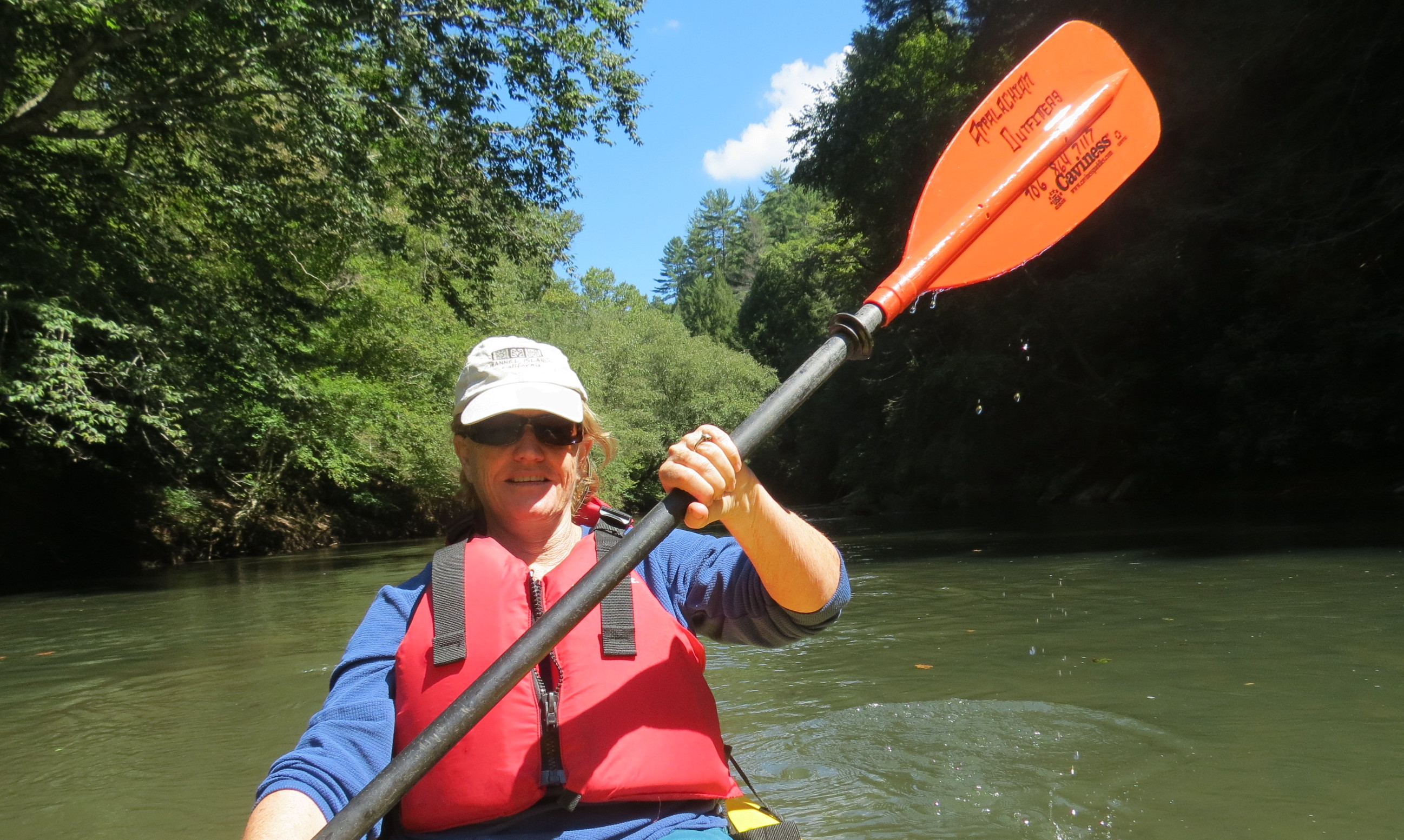 Kathaleen Brewer on GA river