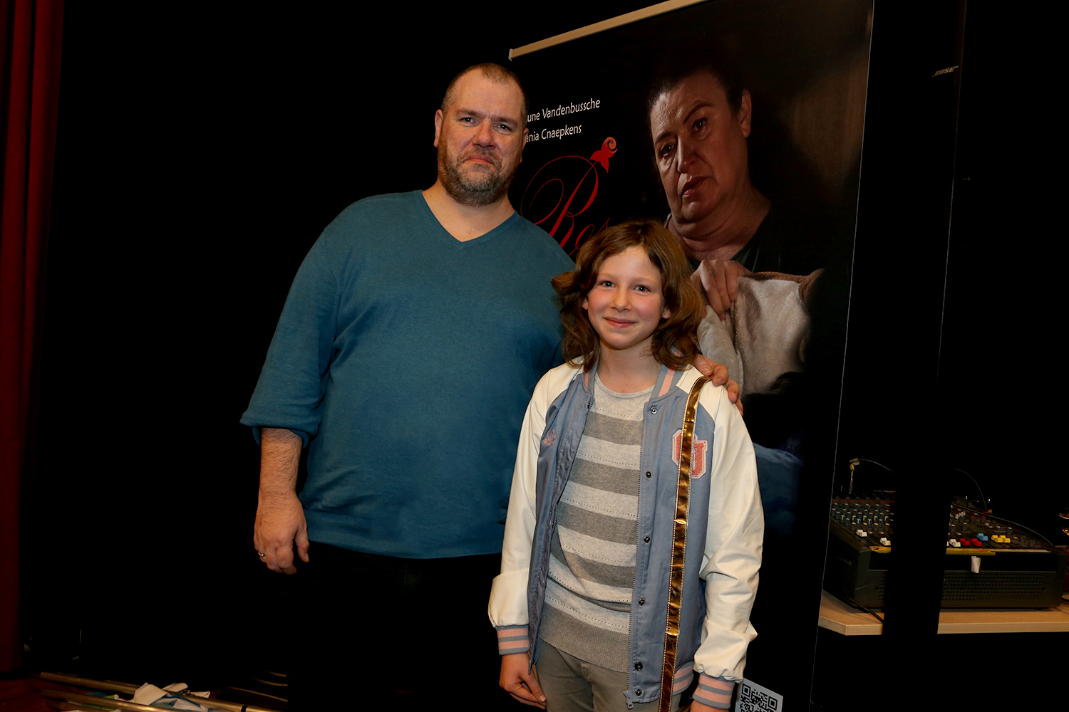 Curt Coekaerts with Rune Vandenbussche at the premiere of 