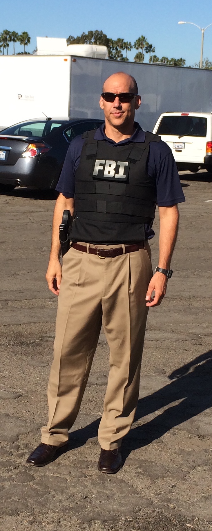 On location, CSI: L.A.